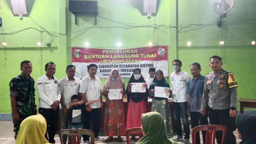 PENYALURAN BANTUAN LANGSUNG TUNAI TAHAP KE 1 PEKON SIDOKATON 2023